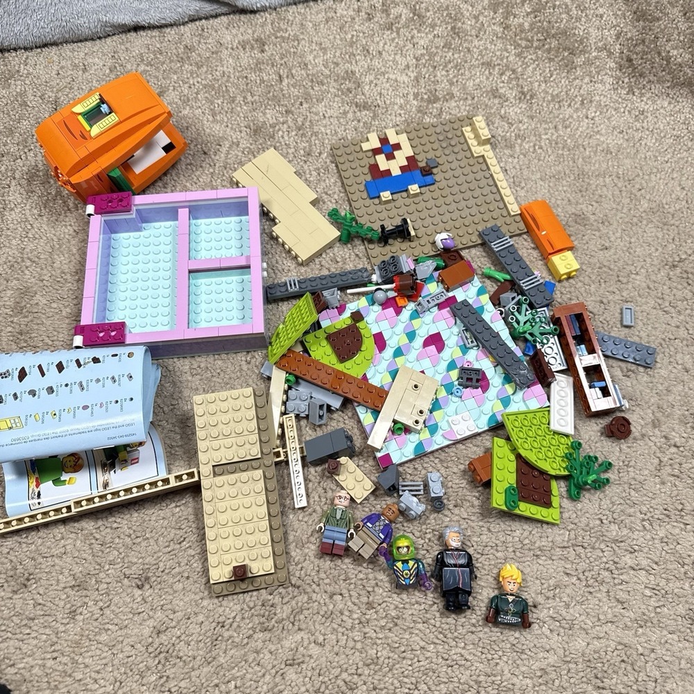 Lego Mixed Bulk Lot Parts Pieces Figures Batman Draco Friends 1lb 123